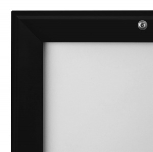 Tamper Proof Secure Locking Snap Frame Poster Holder in Black